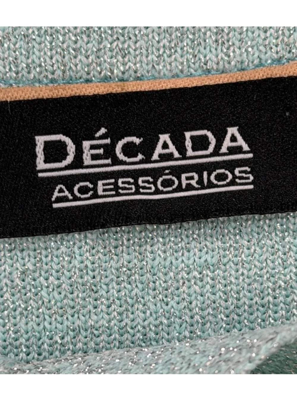 Mint Green Metallic Bandage Top XS Tank Stretch Shimmer Y2K - Picture 5 of 10